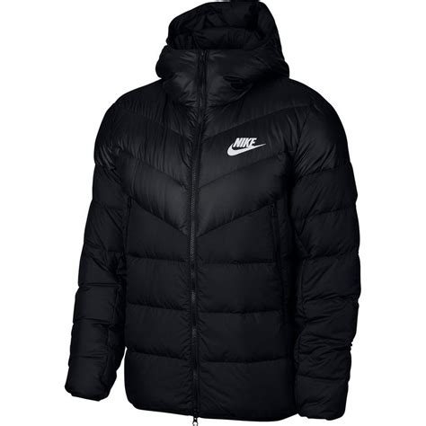 nike schwarze daunenjacke mit sparrenmuster|nike jacke herren schwarz sale.